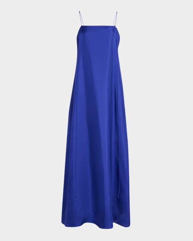 Silk Satin Maxi Dress